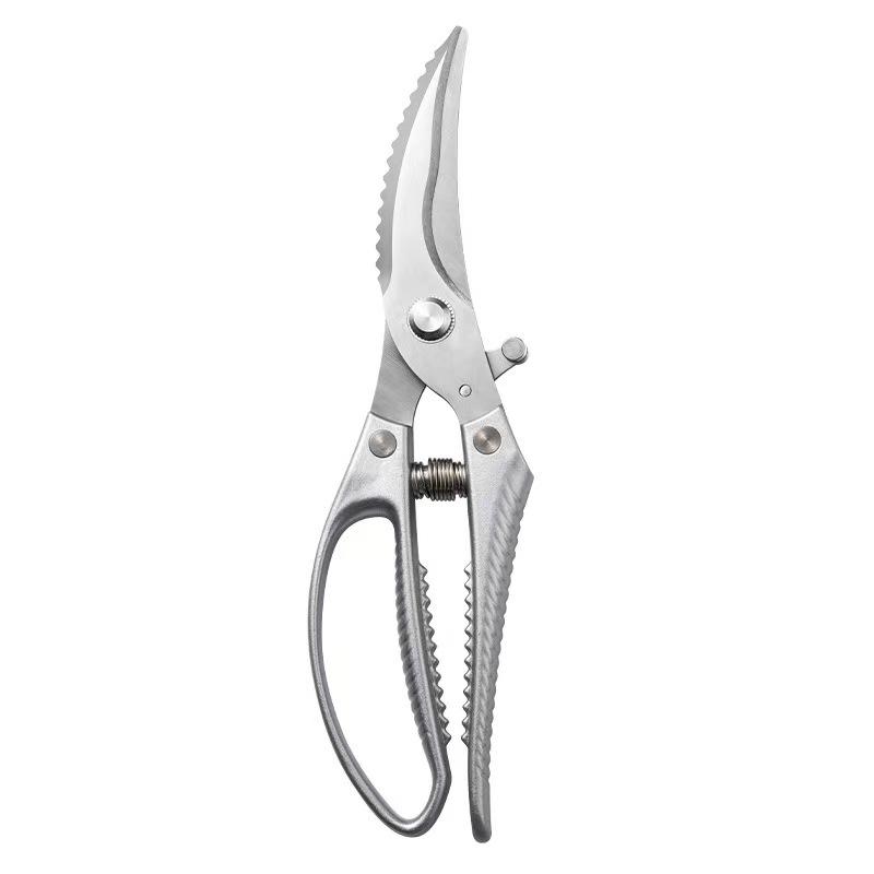 

Multifunctional Kitchen Scissors – Sharp & Durable Stainless Steel Scissors for Cutting Chicken Bones, BBQ, Poultry, Meat бежевый