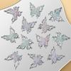 Double Butterfly Nail Art Charms 3D Alloy Aurora Ice Butterfly Nail Decorations Rhinestones Diy Jewelry Accessories