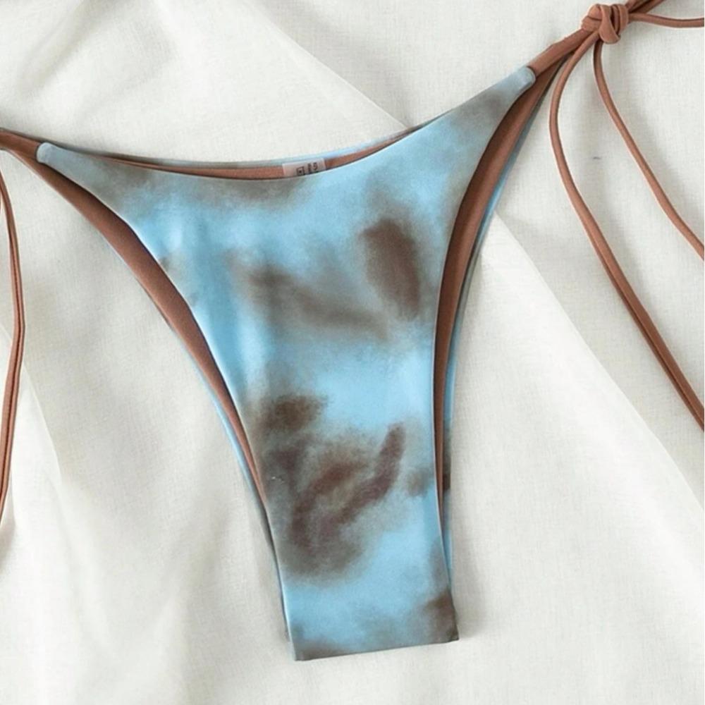 European and American Split Swimwear Sexy Strap-up Three-point Bikini Fashion Vacation Swimsuit