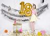 Partydeco Balon Foliowy Cyfra 8 Złota 86Cm
