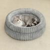 Round Cute Cat Bed for Large Dog Bed Pet Basket Cozy Cat House Super Soft Pet Bed Plush Dog House For Medium Warm Sleep Kitten