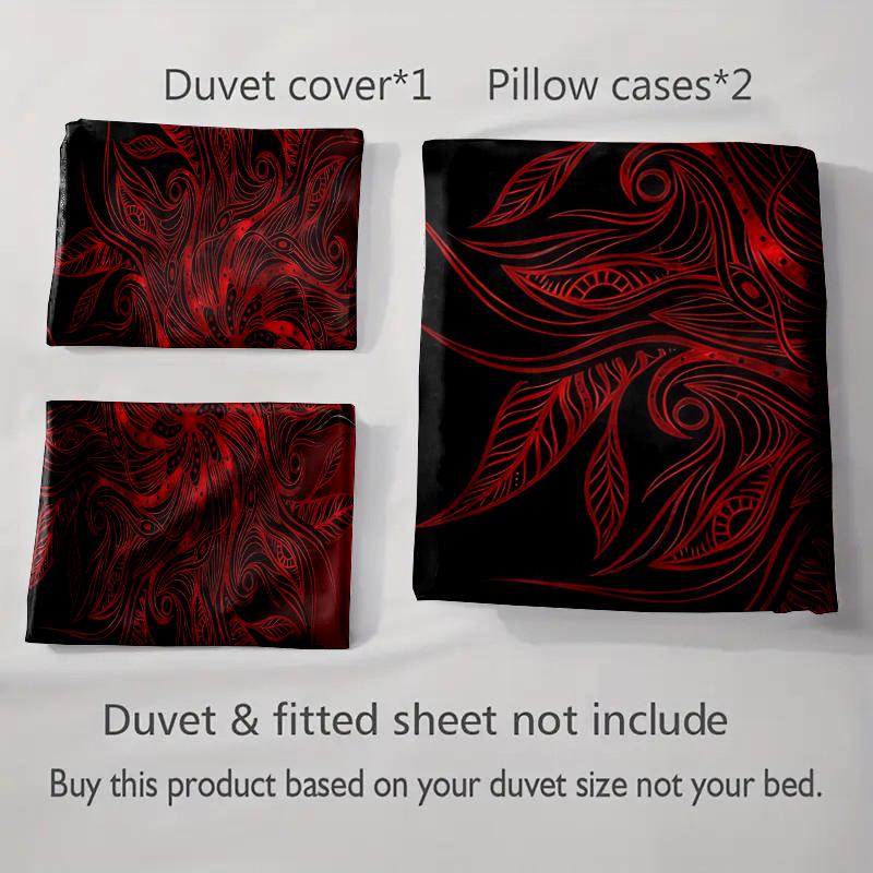 Abstract, swirling, floral. Bedding Duvet cover sets Duvet covers Pillowcases gifts (1 * Duvet Cover 2 * Pillowcases, without duvet insert)