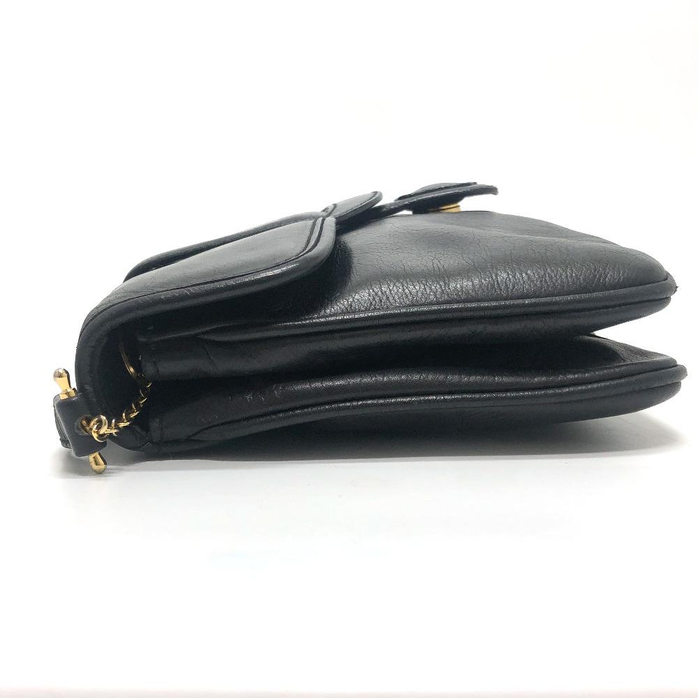 CELINE logo Crossbody bag, shoulder bag Shoulder Bag Leather Black