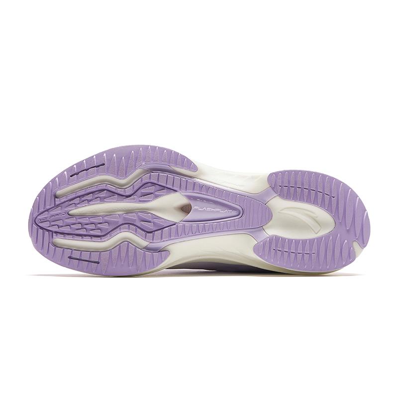 New Anta Road Run Cushioning Wear Resistant Rebound Low Top Running Shoes Women's Purple White 922425524-1