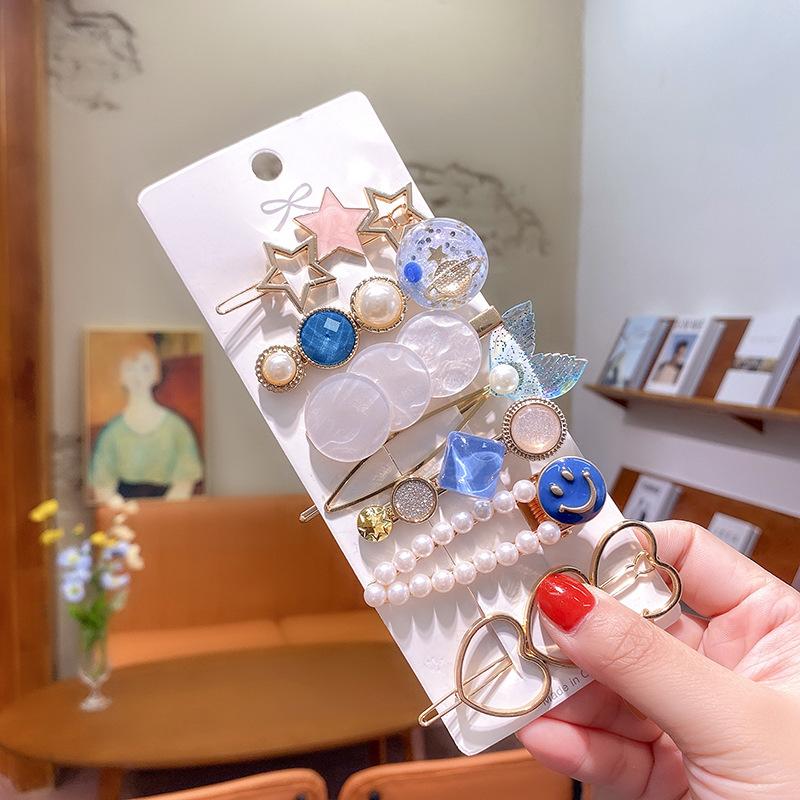 Sada korejských sponek do vlasů pro ženy Akrylová perlová sponka do vlasů Trendy sponka do vlasů Šperky Dámská tyčinka do vlasů Dárky Vlasové doplňky