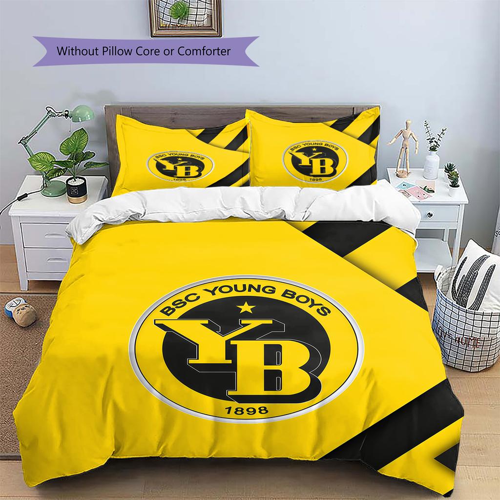 Set Copripiumino Trapuntato Modello BSC Young Boys Decorazione per la Casa Regalo (1 * copripiumino + 2 * federe senza imbottitura)