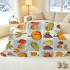 Harvest Theme Flannel Fleece Blanket Lightweight, Soft & Warm Throw, Cozy Home Decor for Couch, Bed, Window Sill
