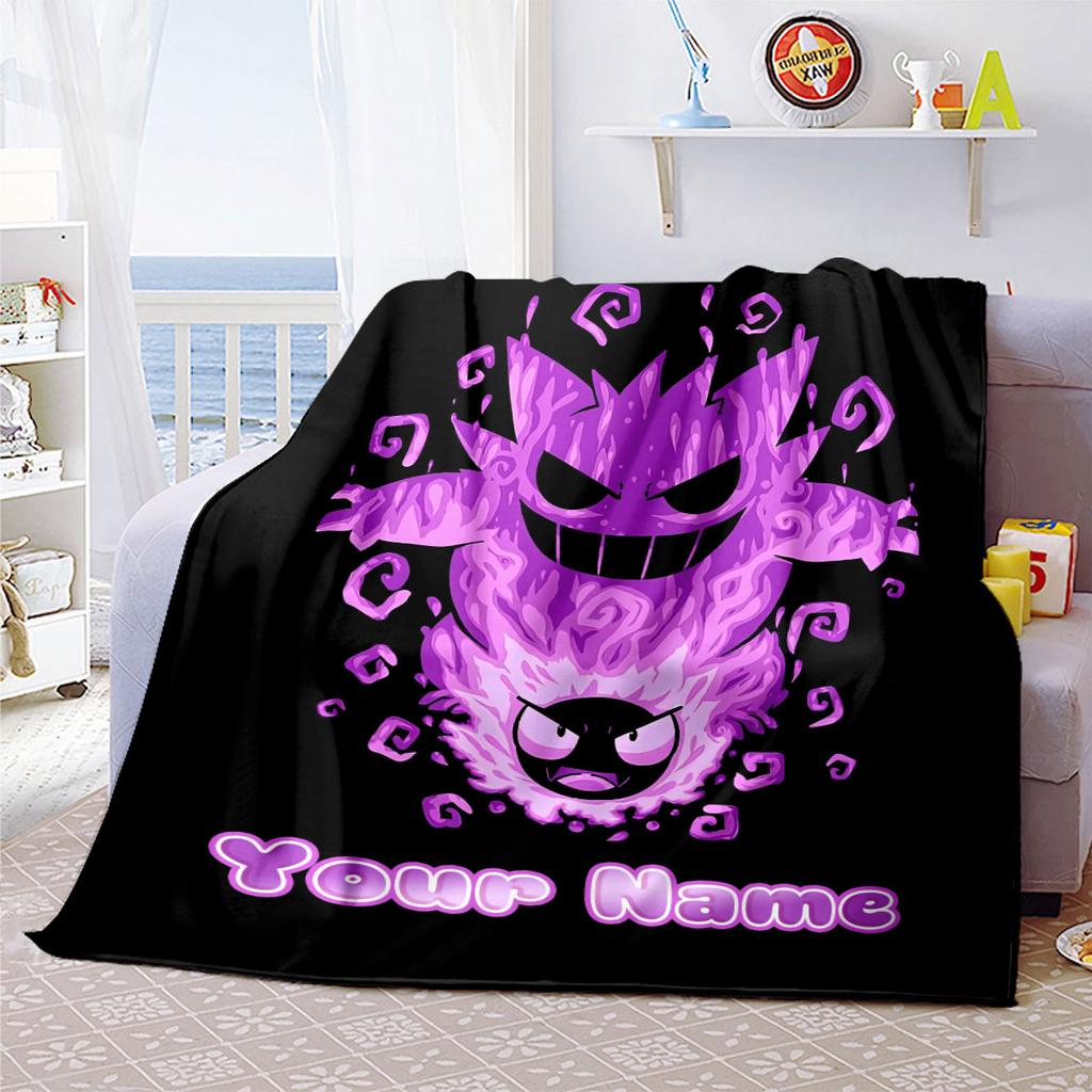 Pokemon Warm Comfortable Print Custom Flannel Blanket for Bedrooms Sofas Beds Chairs Picnics Travel