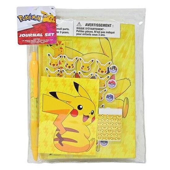 Pokemon Journal Set 19780 Pocket Monster Goods Stationery Notepad Puffy Stickers Eraser Pen Boys Girls Imported 714430POK