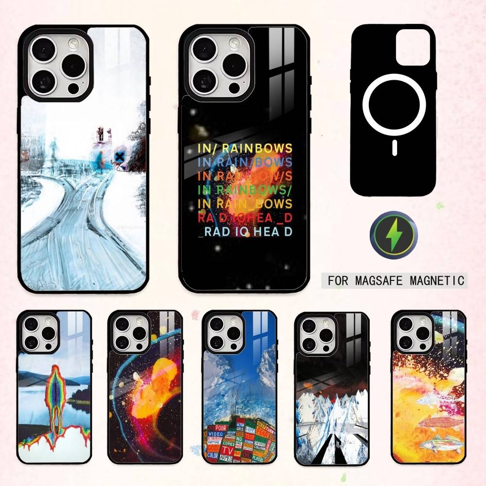 R-Radiohead In Rainbows Phone Case For iPhone17,16,15,14,13,12,11 Plus,Pro Max Magnetic For Magsafe Wireless Charging
