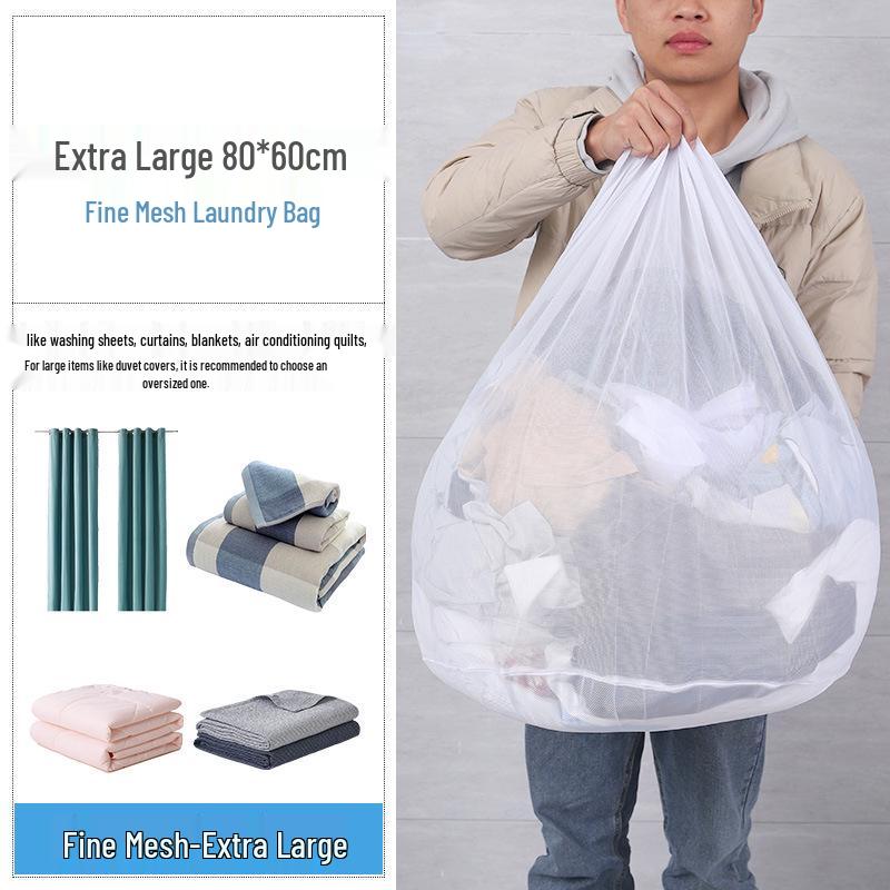 

Большой сетчатый мешок для стирки – Идеально подходит для нижнего белья, свитеров и деликатных вещей.