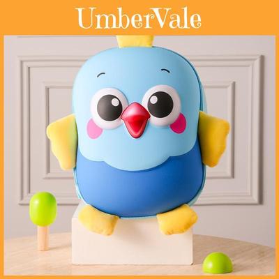 Cute Cartoon Multicolor Chicken Shaped Children Backpack For School Use