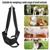 Small Animal Weighing Sling Calf Weighing Sling Black Durable Adjustable Strap Length for Weighing Calves Lambs Goats Baby