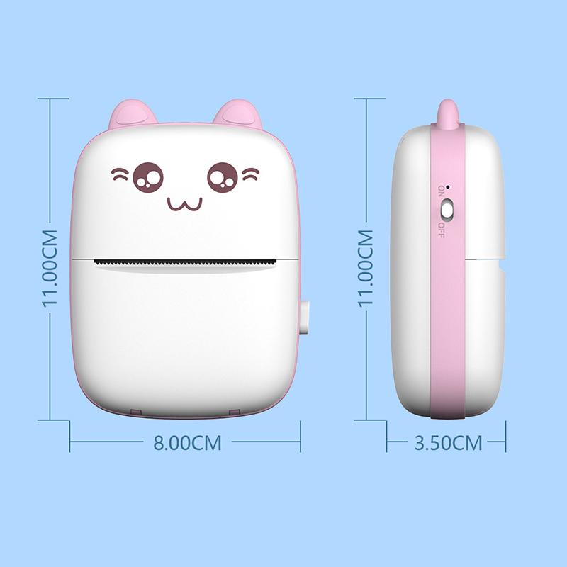 Portable Pocket Instant Photo Printer Bluetooth Thermal Printers Office Electronics Photos And Bills Printer