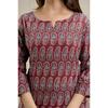 Women Printed Cotton Blend Straight Kurta Top Indian Party Wear Designer Tunic VFP-1853a