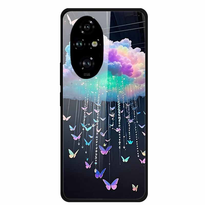 

Glass Phone Case For Honor 200 PRO Back Shield Cover Cases for Huawei Honor 200Pro Bumper Funda Hard Tempered Fashion Coque Capa -Huawei Honor 200Pro