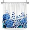 Tenda Doccia Minimalista Impermeabile Tenda da Bagno Per Decorazioni Bagno Design Floreale Foglia Acquerello Poliestere Con Ganci