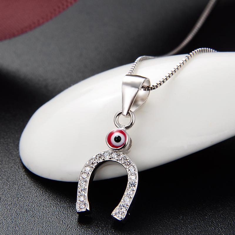 

Линдон Стерлингового Серебра 925 Классическое Женское Ожерелье Кулон Циркон Модный Подарок красный