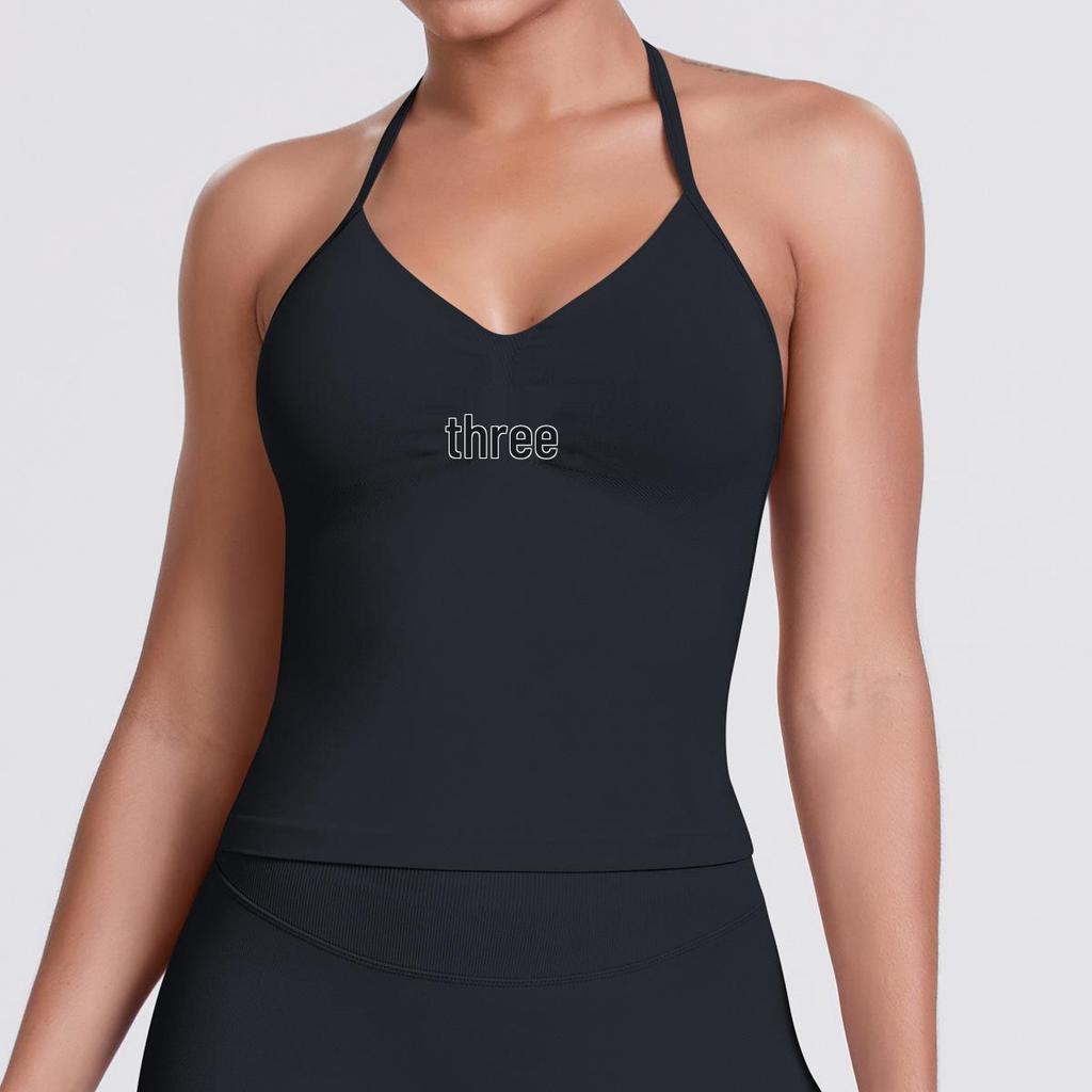 Seamless Solid Color Sexy Back Tank Top for Women - Yoga, Running, Fitness