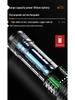 Rechargeable High-Power LED Flashlight with Telescopic Zoom, Super Bright Long-Range Spotlight for Outdoor and Household Use