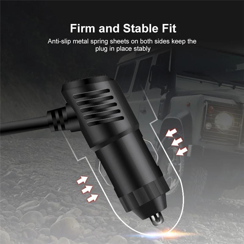 120W Araç Şarj Adaptörü 12V 24V 3 Soket Ayırıcı Çift USB LED Araç Hızlı Şarj Cihazı Telefon için