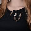 Zinc Alloy Music Notes Brooch Unisex Enamel Pin Brooches Fashion Scarf Pins Clip  Men Women