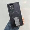 Magnetic Fold Holder Armor Matte Case For Samsung S26 S25 S24 FE Ultra Plus FE A57 A37 A56 A55 A54 A36 A35 A16 A06 A17 A07 Cover