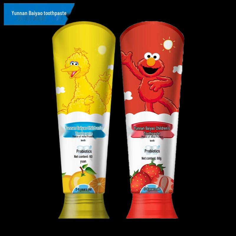 Yunnan Baiyao Probiotic Kids Toothpaste, Fluoride-Free