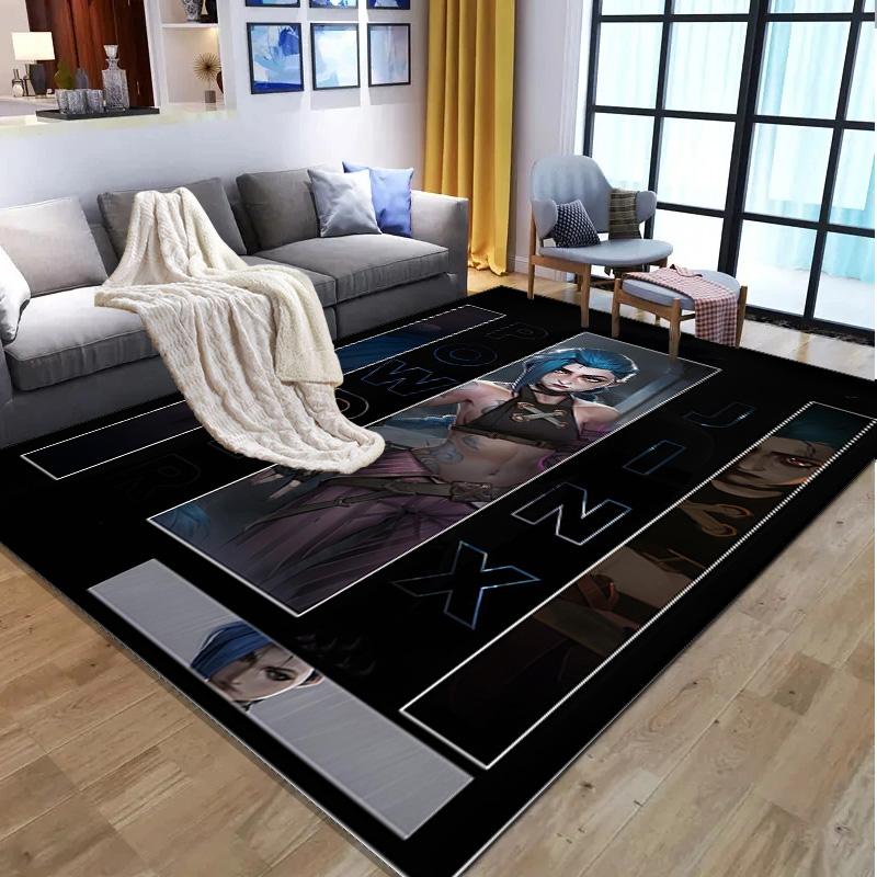 Jinx Pattern Rug, Indoor/Outdoor Mat, for Picnic, Gameroom, Bedroom, Office, Living Room, Home Decor Carpet, Birthday Gift