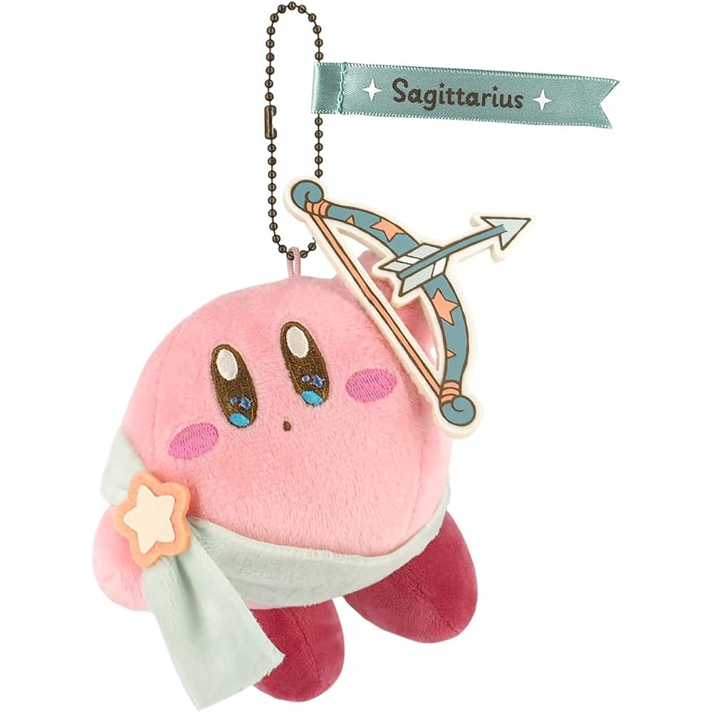 Sanei Boeki Kirby Horoscope Collection Sagittarius Plush Mascot 10x8x12.5cm