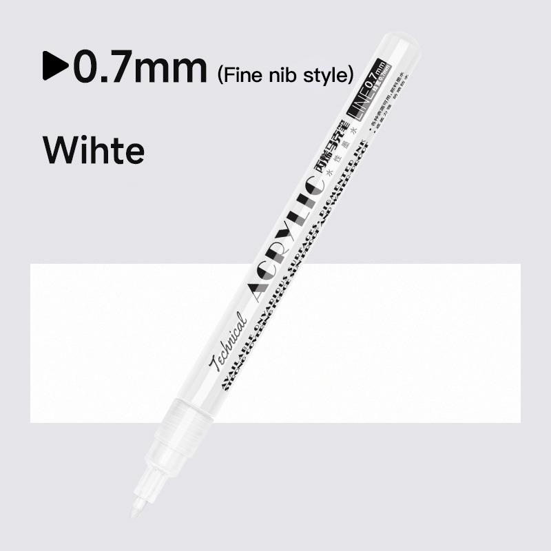 Metallic Marker Pen 0.7/1.0 mm Extra Fine Acrylic Gold Silver Color Pen Back to School Supplies Highlighter Marker DIY Painting