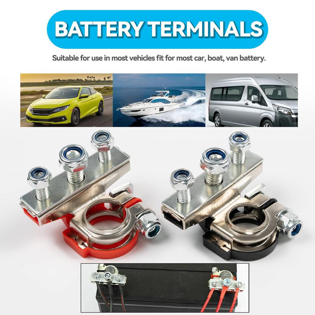 Battery Terminal Clamp Car Battery Clip D Terminal 3 Branch