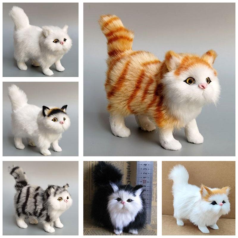 Realistic Plush Cat Toy Soft And Comfortable Decoration For Your Room Or Office 4.7 Inches