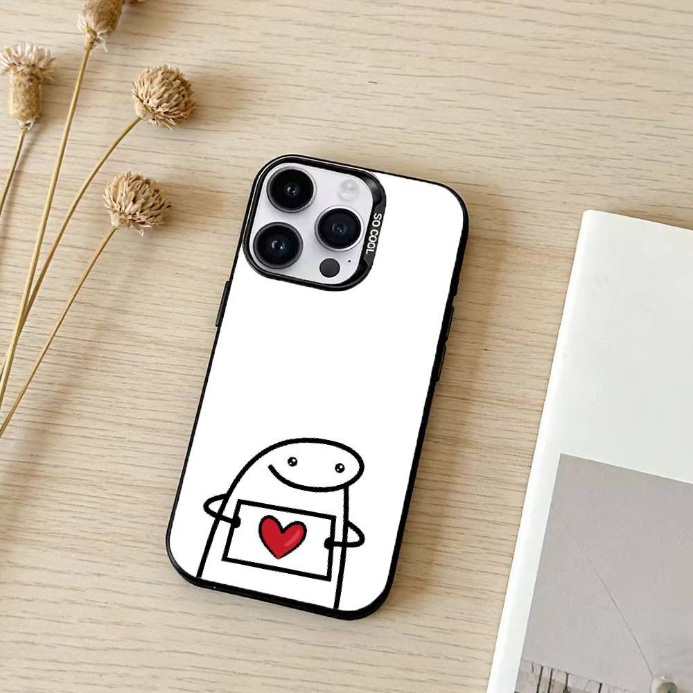 Süße F-Flork Lustige Handyhülle Farbe Silber Hülle Für IPhone 17 16 15 14 13 12 11 Pro Max Plus