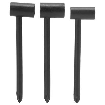 3PCS Clé à tige de guitare Fer 7MM  8MM  6.35MM Outil d'ajustement d'instrument universel Noir