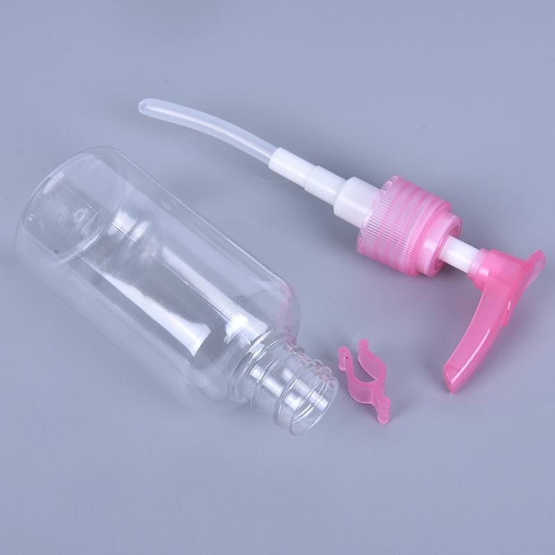 5Pcs 75Ml Plastic Press Pump Spray Lotion Bottles Cosmetic Sample Containers