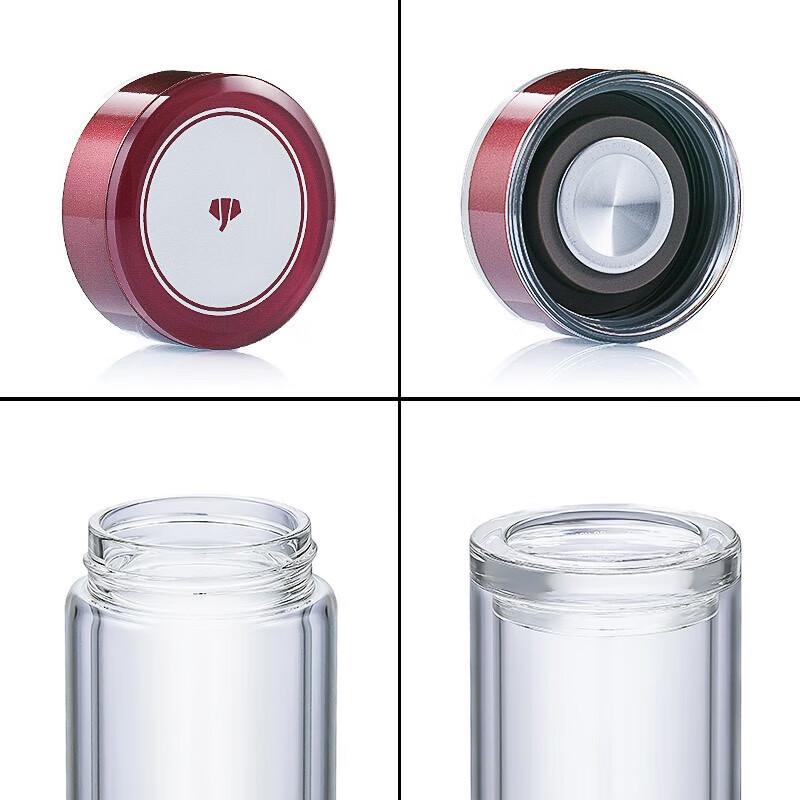 Double-Layer Glass Business Water Bottle