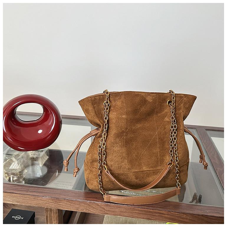 IELGY Ladies Tote Bag Diamond Chain Large Capacity Fashionable All-Match One-Shoulder Cross-Body Commu