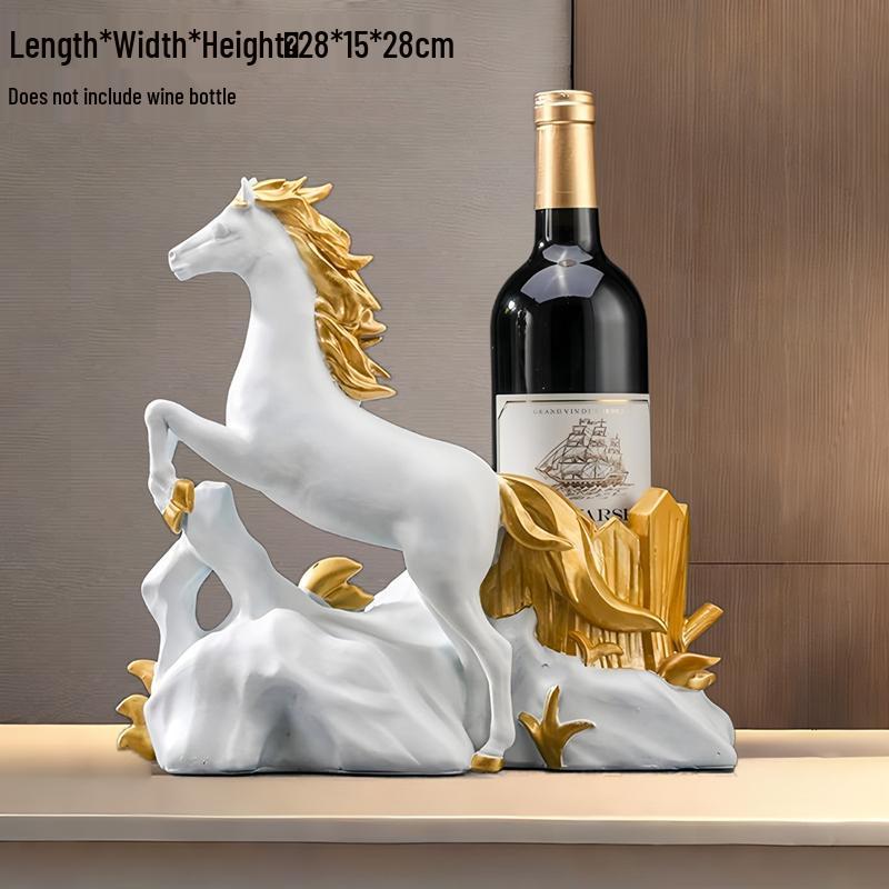 Swan Wine Rack: Elegant Light Luxury Cabinet & Ornament for Living Room or Entryway Gift