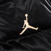 Jordan Logo Embroidered Glossy Down Jacket With Hood And Zipper Kids Outerwear Black JD2242022GS-001