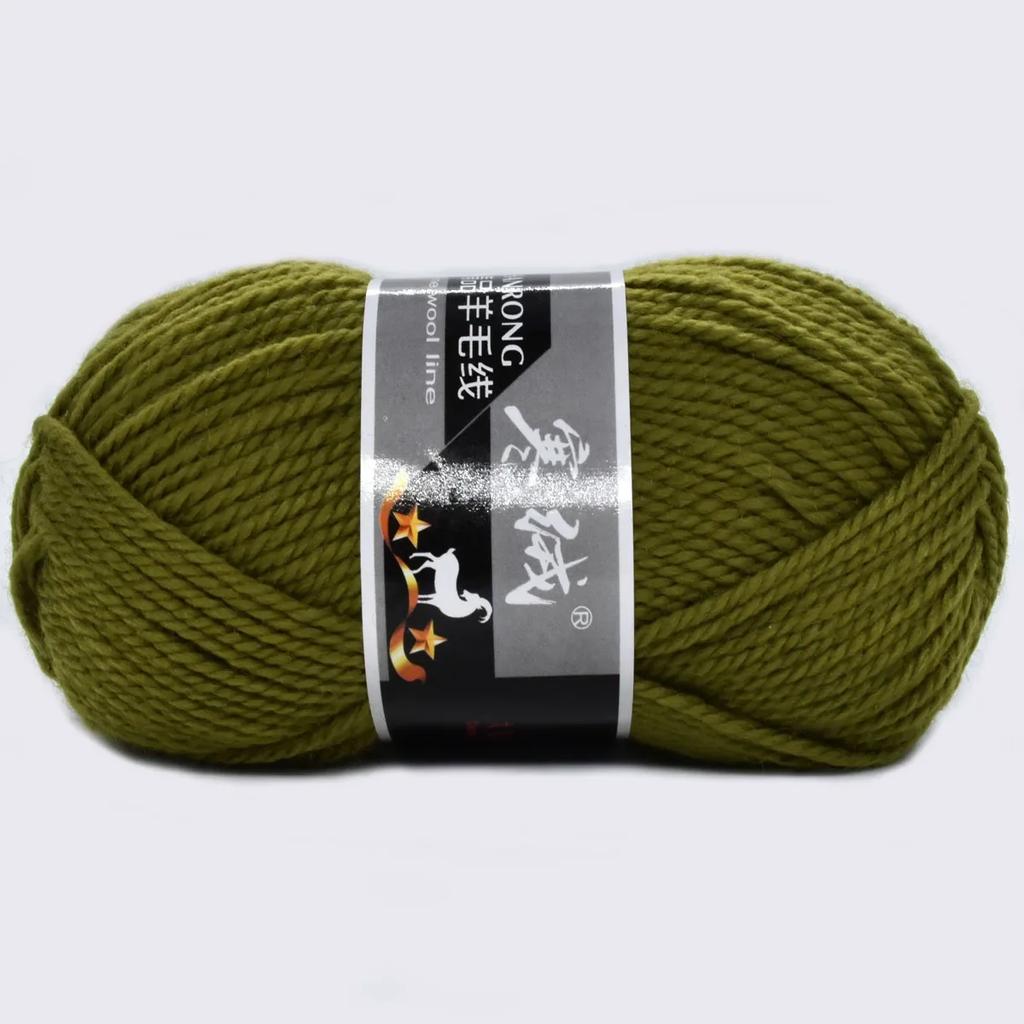 6 stk Supertykt Ullgarn 300g (10.56oz) for Strikking & Hekling Rask DIY Chunky Teppe Sjal Skjerf Ullbukser Tykt Håndverksgarn
