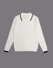 IKALOOK Ribbed Long Sleeve Knit T-Shirt Ac1Smnt111