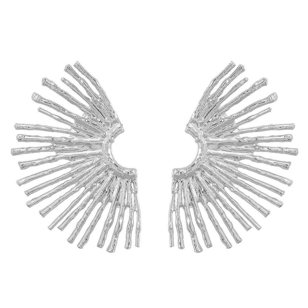 Retro Alloy Sunflower Earrings - Trendy European & American Fashion for Women