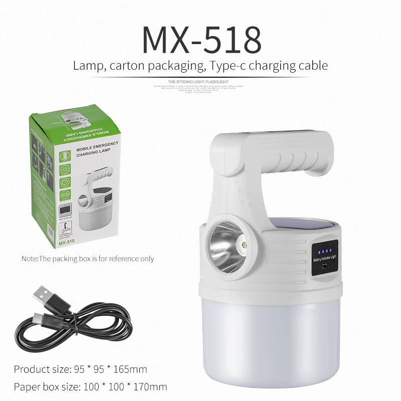 Solar Powerful Rechargeable Camping Light LED Solar Lamp Bulbs Outdoor Emergency Portable  Fishing Lanterns with Flashlight