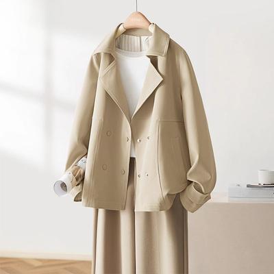 Giacca Corta Chic da Donna per Autunno Versatile Casual Antivento per Piccola Statura Moda