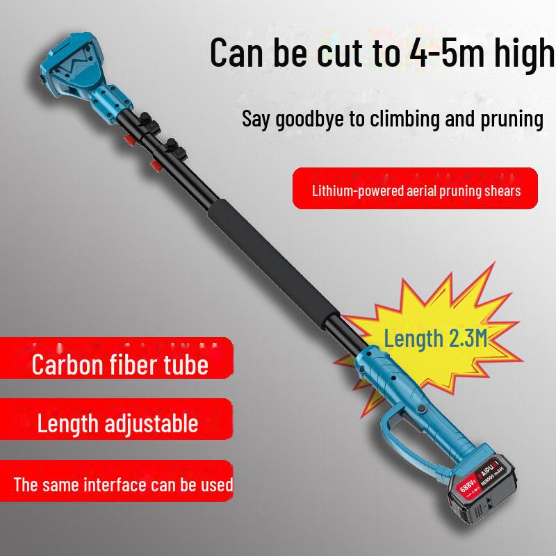 Electric Telescopic Pruning Shears and Saw for High Branches