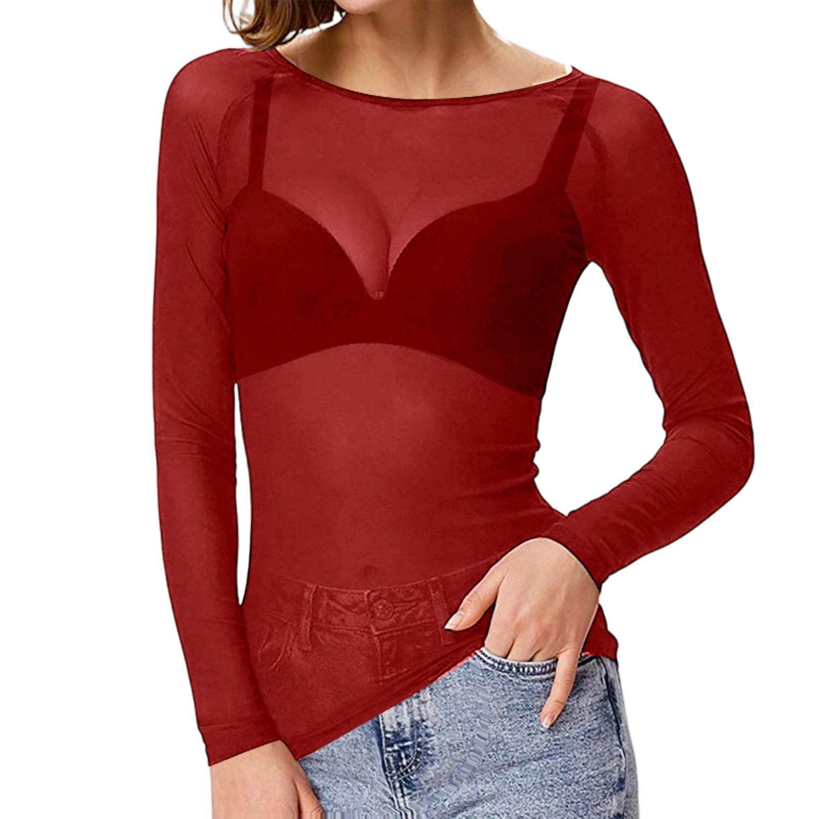 Women s Fashionable And Elegant Lace Top S винный