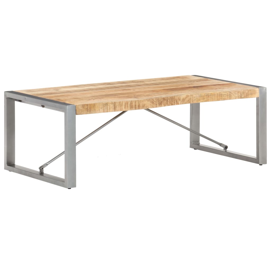 Coffee Table 120 x 60 x 40 cm Rough Mango Wood