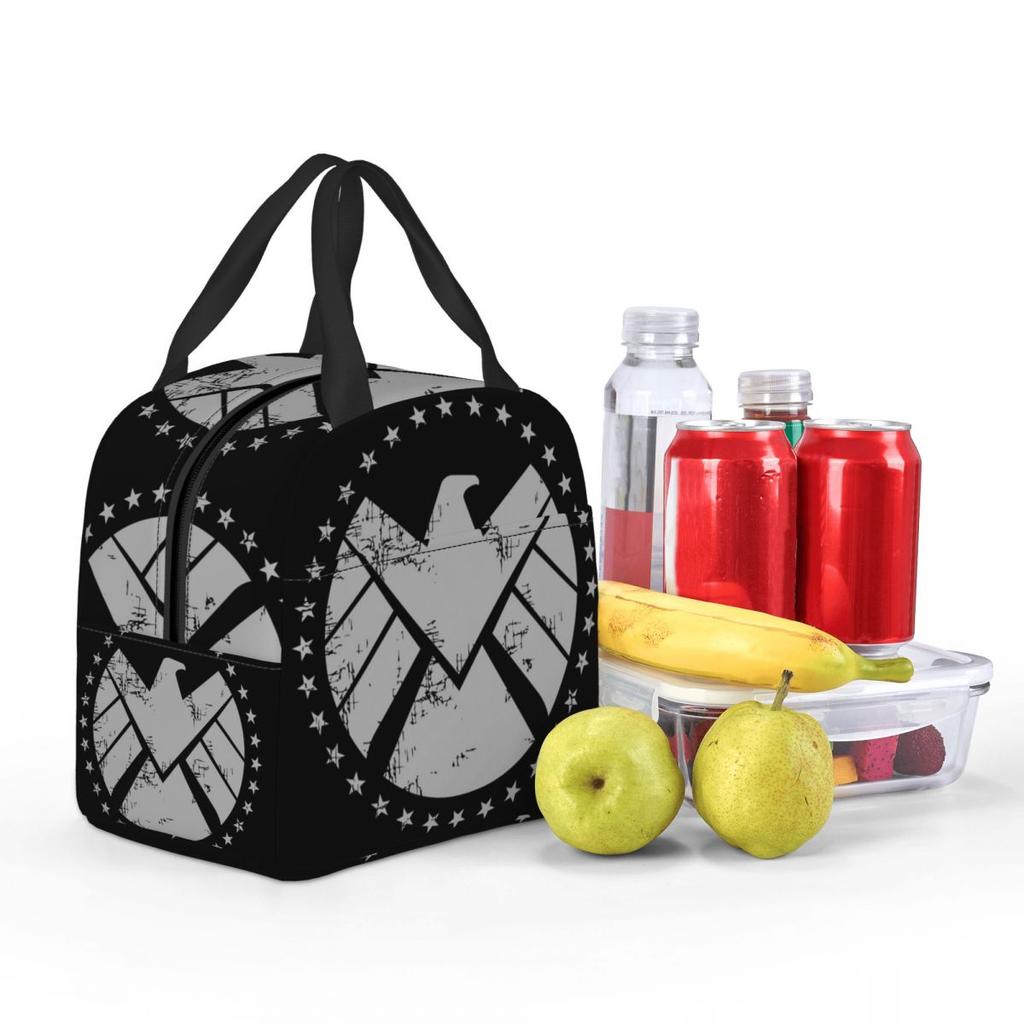 Shield Agent Training Insulated Lunch Bag for Kids School Cooler Thermal Food Box Tote Portable Lunch Boxes Container