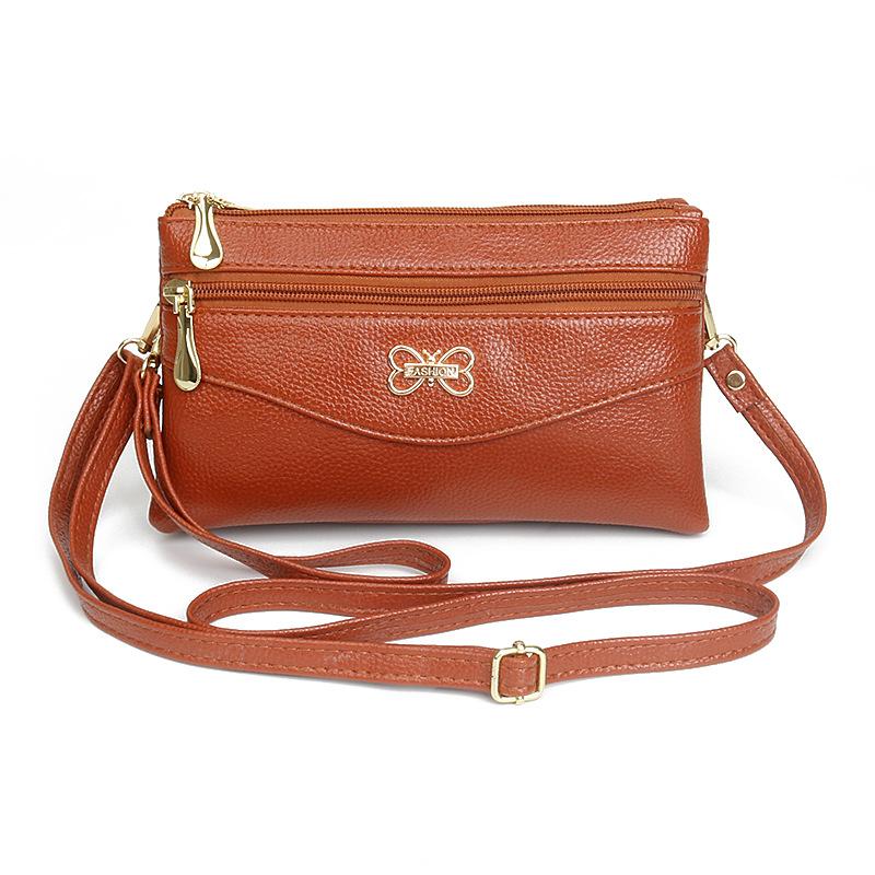 

Нові сумки через плече Модні сумки через плече Жіноча мода Середнього віку Сумка для телефону на подвійній блискавці Для дозвілля Універсальна маленька квадратна сумка